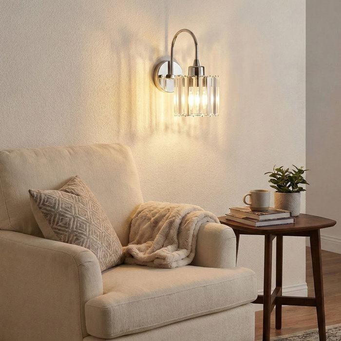 Opviq Lámpara de pared Yakops - 15710 - A en Cromo Opviq Lámpara de pared Yakops - 15710 - A en Cromo